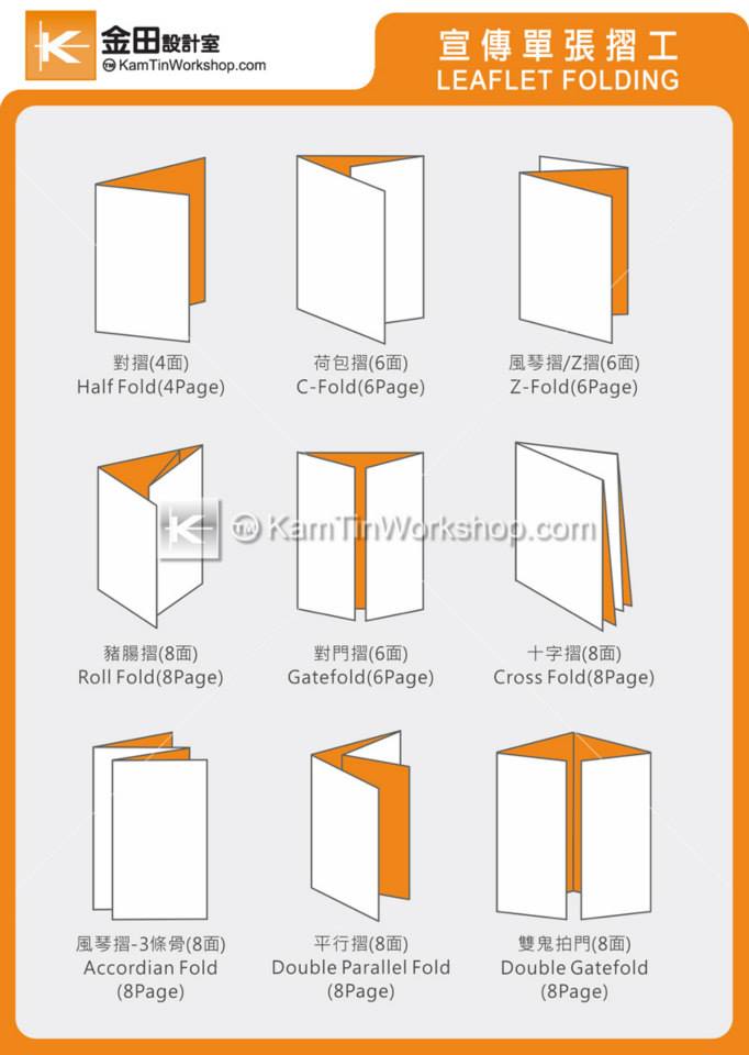 單張摺工 Leaflet Folding
